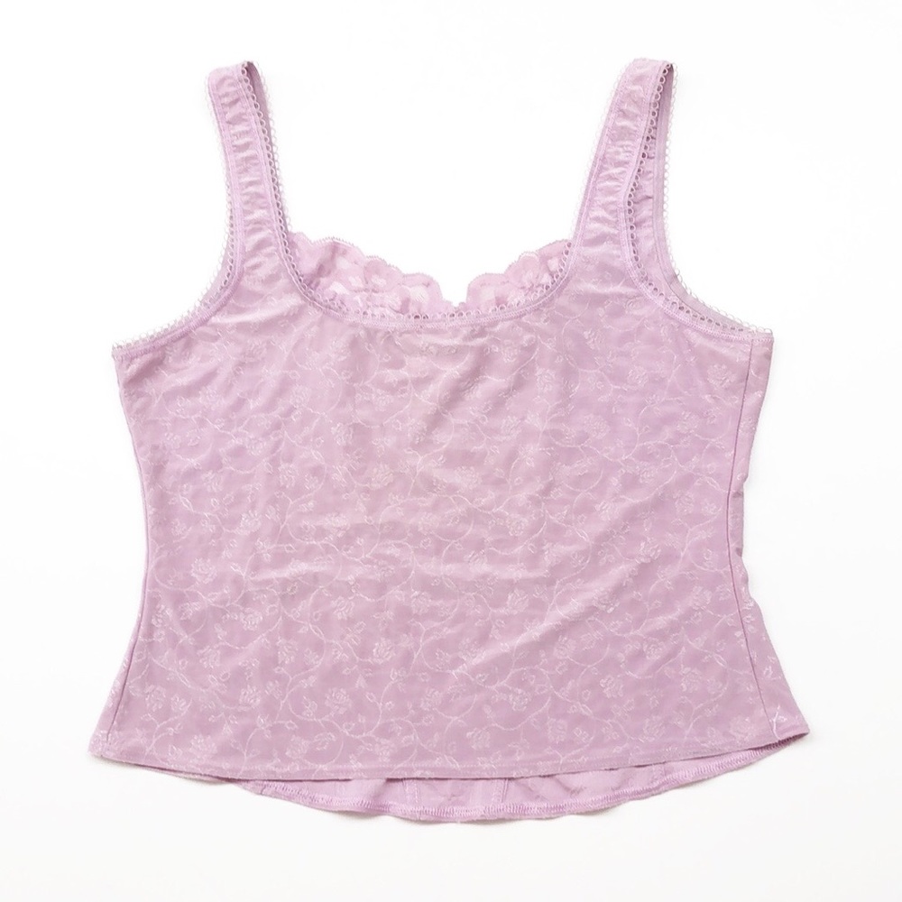 Arianne lavender corset lace camisole top - Picture 2 of 5